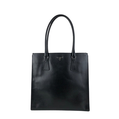 PRADA Triangle Logo Totebag Black Vintage gmc6dm