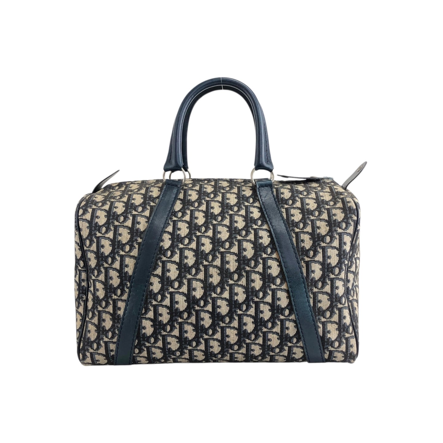 Christian Dior Trotter Handbag Boston bag Navy Vintage fw6xn6