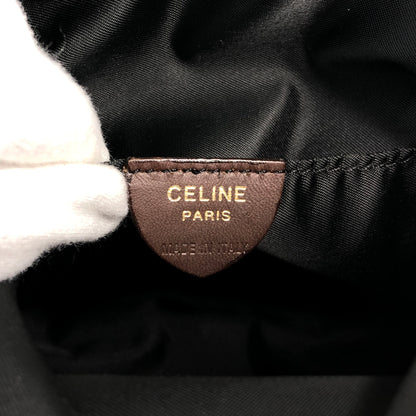 CELINE Circle Logo Backpack Khaki Vintage yubkrm