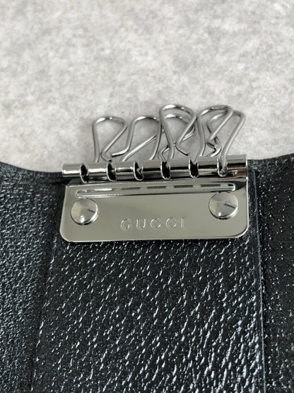 GUCCI GG Canvas Key Case Black 04564R F40IR 1000 Vintage ureigf