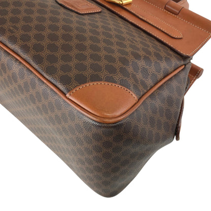 CELINE Macadam Blason Front Buckle Handbag Brown Vintage kaare7