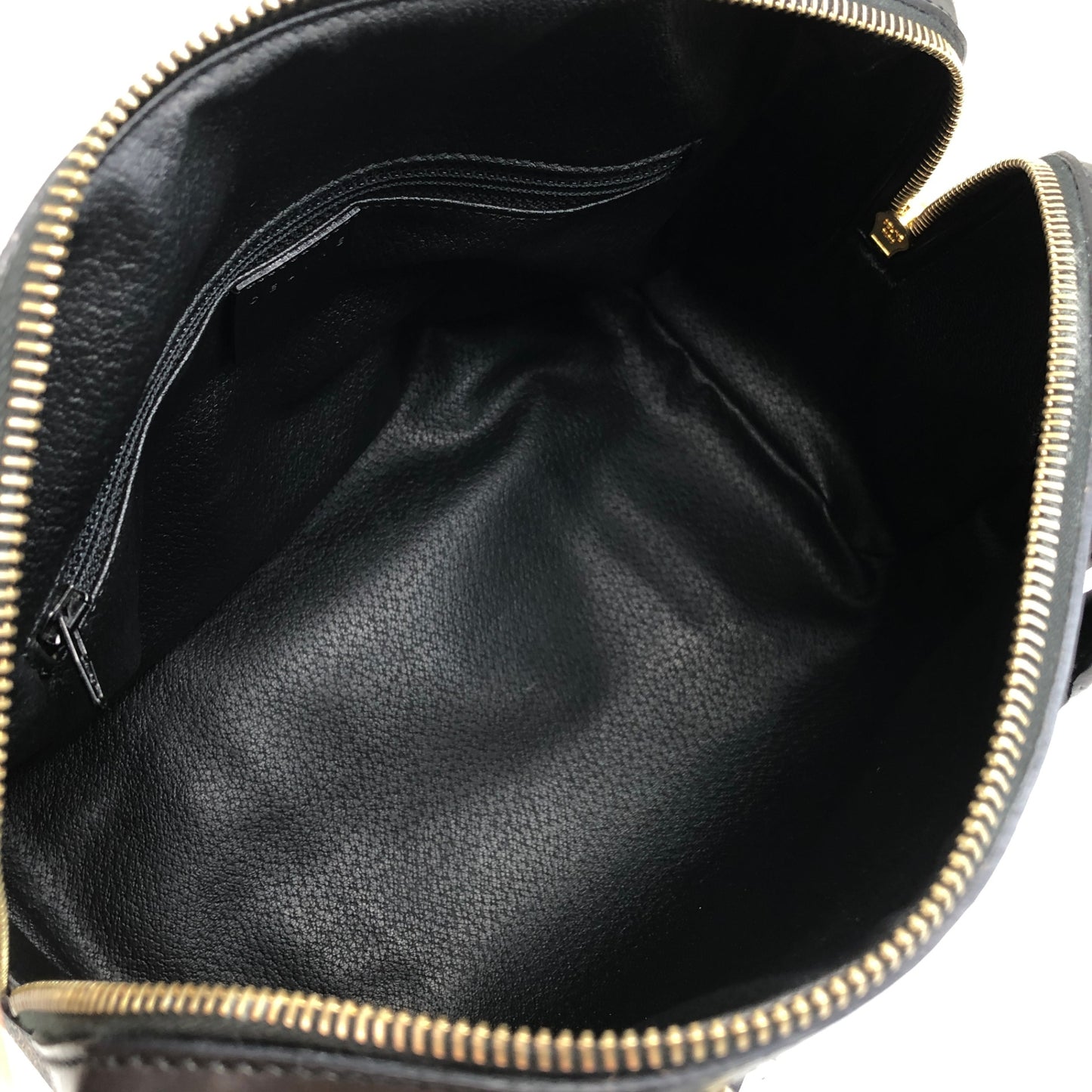 CELINE Macadam Two-way Handbag Shoulder bag Black Vintage ufhk7t