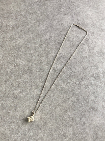 Tiffany & Co. Cube Motif Necklace Silver Vintage gt8wh5