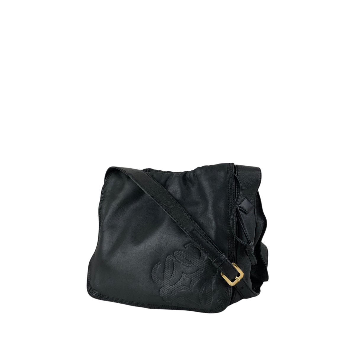 LOEWE Anagram Shoulder bag Black Vintage cdbjnf