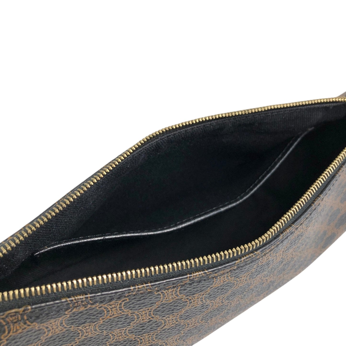 CELINE Macadam Handbag Hobobag Black Vintage f52hnu