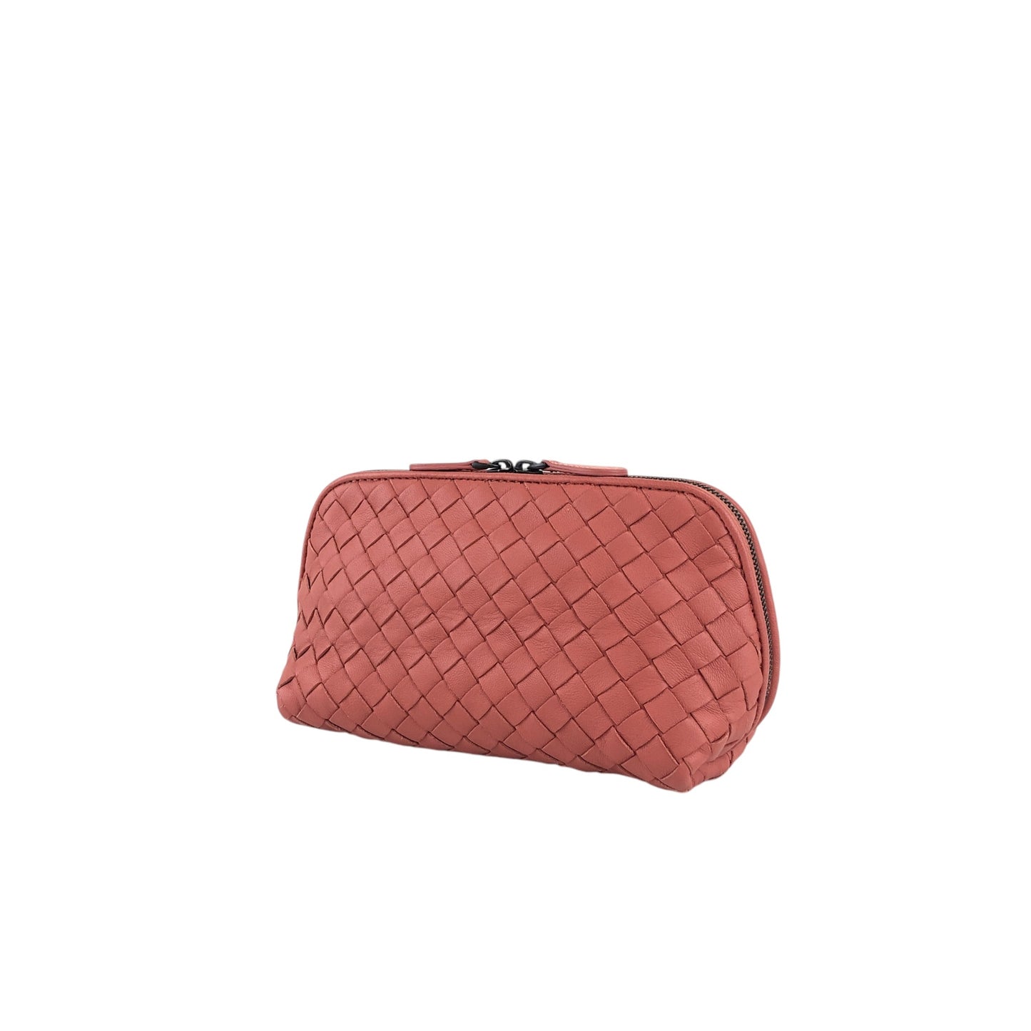 Bottega Veneta Intrecciato Pouch Red Brown Vintage fyjhr7