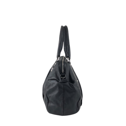 PRADA Logo Two-way Handbag Shoulder bag Black Vintage 28pkhx