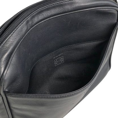 LOEWE Anagram Crossbody Shoulder bag Black Vintage bftpuc