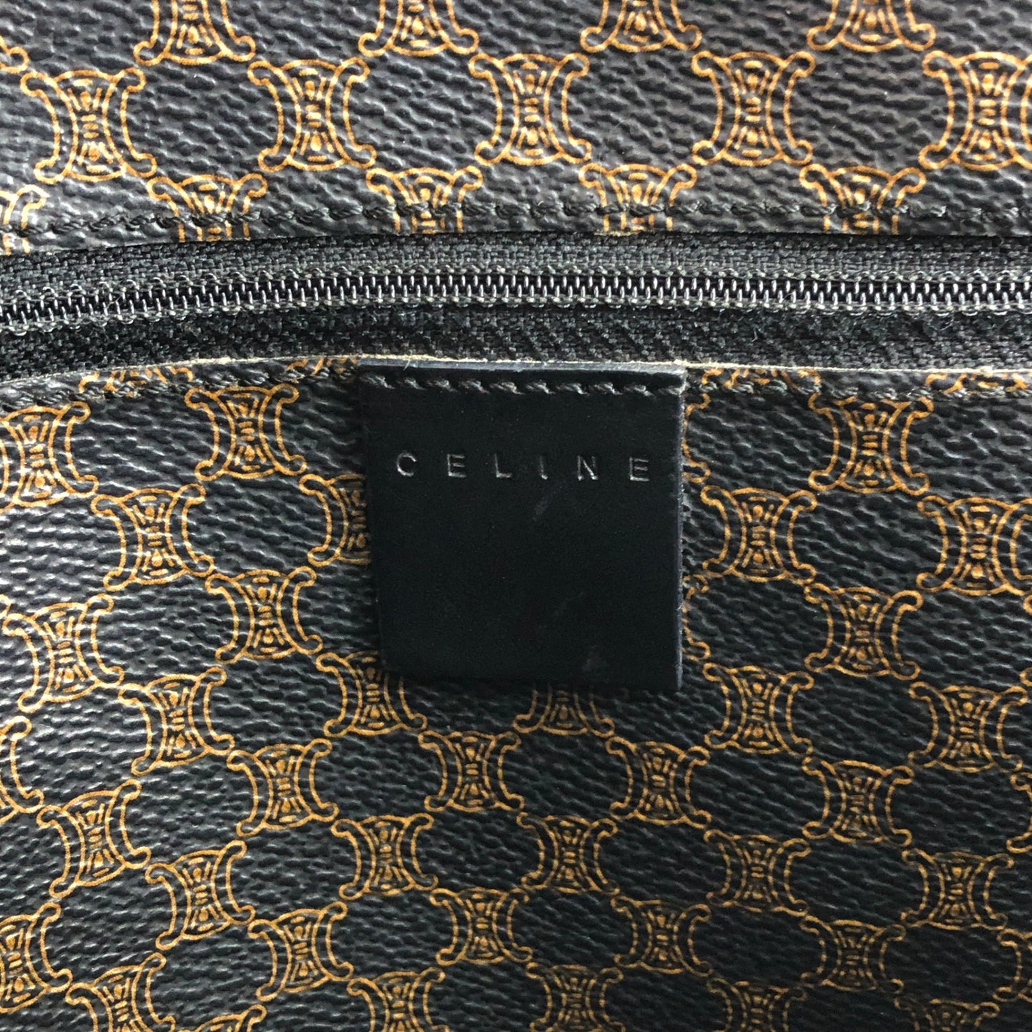 CELINE Macadam Shoulder bag Totebag Black Vintage dyyxs8