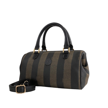 FENDI Pecan Two-way Small Boston bag Shoulder bag Black Vintage euc5vh