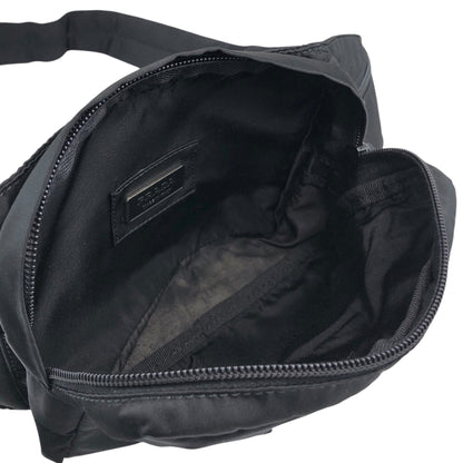 PRADA Tessuto Triangle Logo Sling bag Black V210 Vintage st4ma3