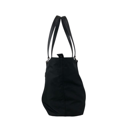 PRADA Tessuto Triangle Logo Front Pocket Totebag Black Vintage f42pyf