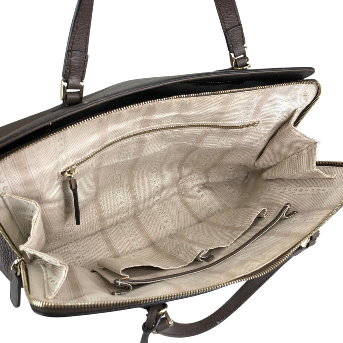 GUCCI Interlocking Two-way Handbag Shoulder bag Brown Vintage 8v35mj