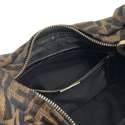 FENDI Zucca Shoulder bag Hobobag Brown Vintage rtpgp3
