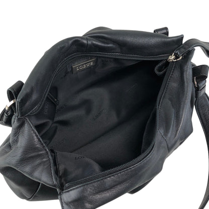 LOEWE Anagram Handbag Shoulder bag Black Vintage pk4pvs