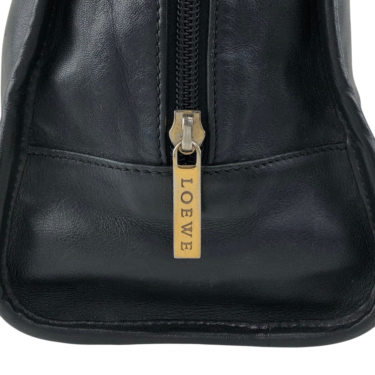LOEWE Amazona28 Anagram Handbag Boston bag Black Vintage bda233