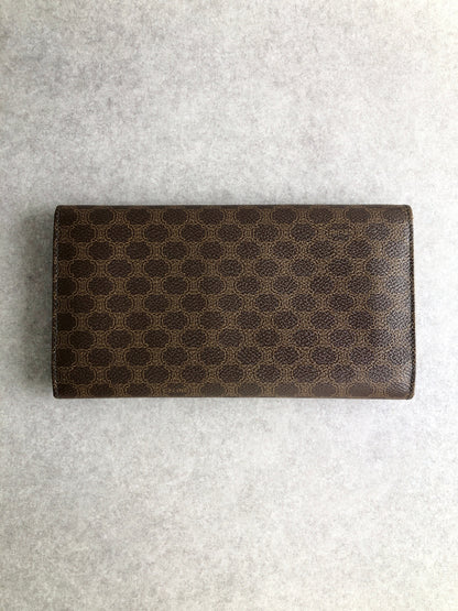 CELINE Macadam Long Wallet Brown Vintage hsaduk
