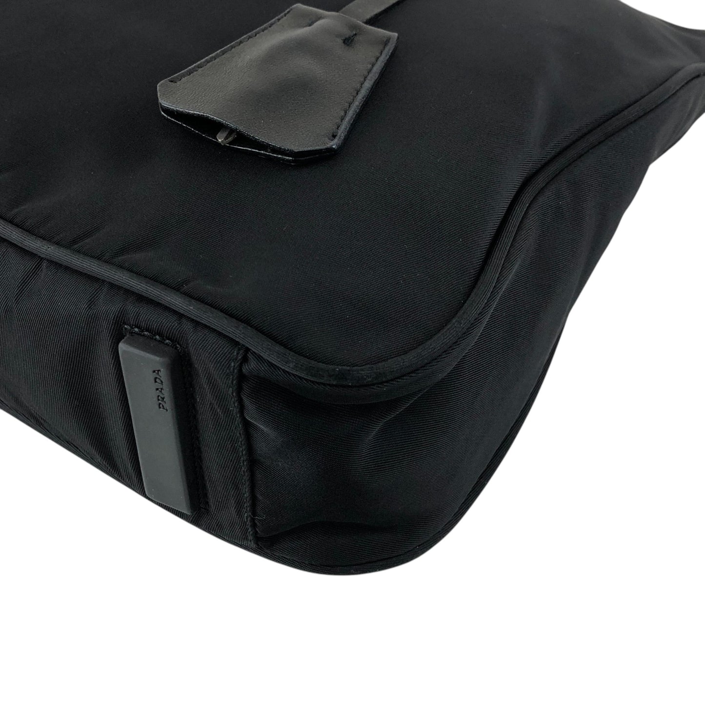 PRADA Tessuto Triangle Logo Totebag Black Vintage a6ap6j