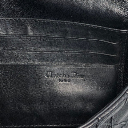 Christian Dior Cannage Charm Chain Shoulder bag Black Vintage cpsaii