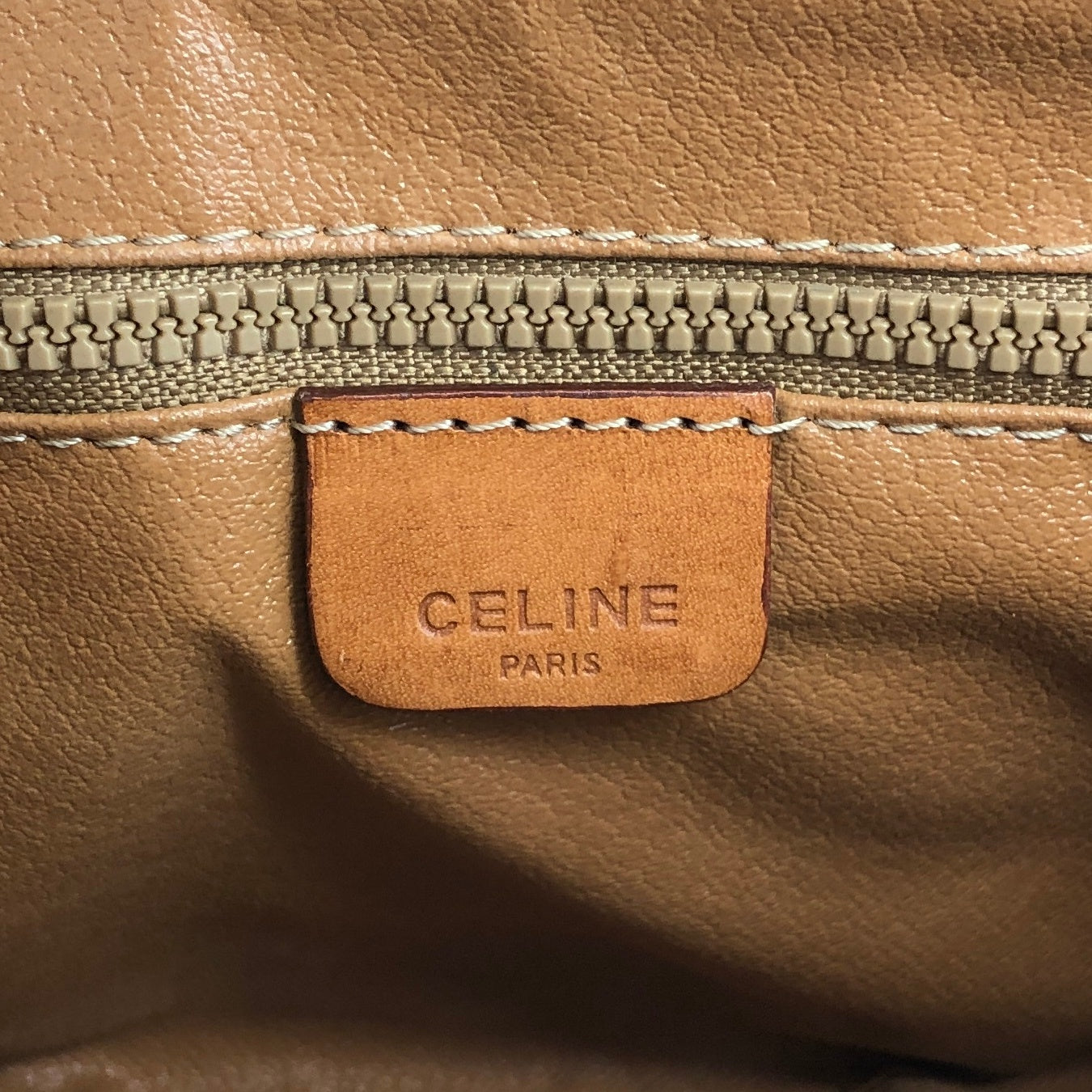 CELINE Macadam Blason Shoulder bag Brown Vintage ukvpkm