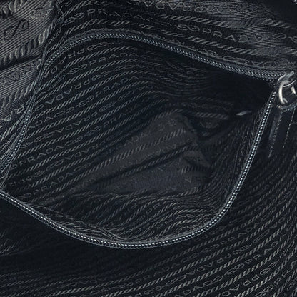 PRADA Triangle Logo Nylon Shoulder bag Black Vintage utfnwt