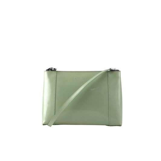 Christian Dior Logo Embossed Shoulder bag Green Vintage 7izpjd
