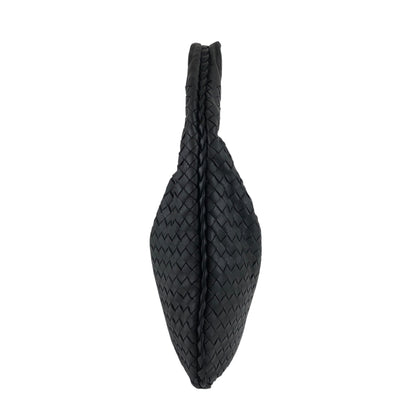 Bottega Veneta Intrecciato Shoulder bag Hobobag Black Vintage 8utm5a
