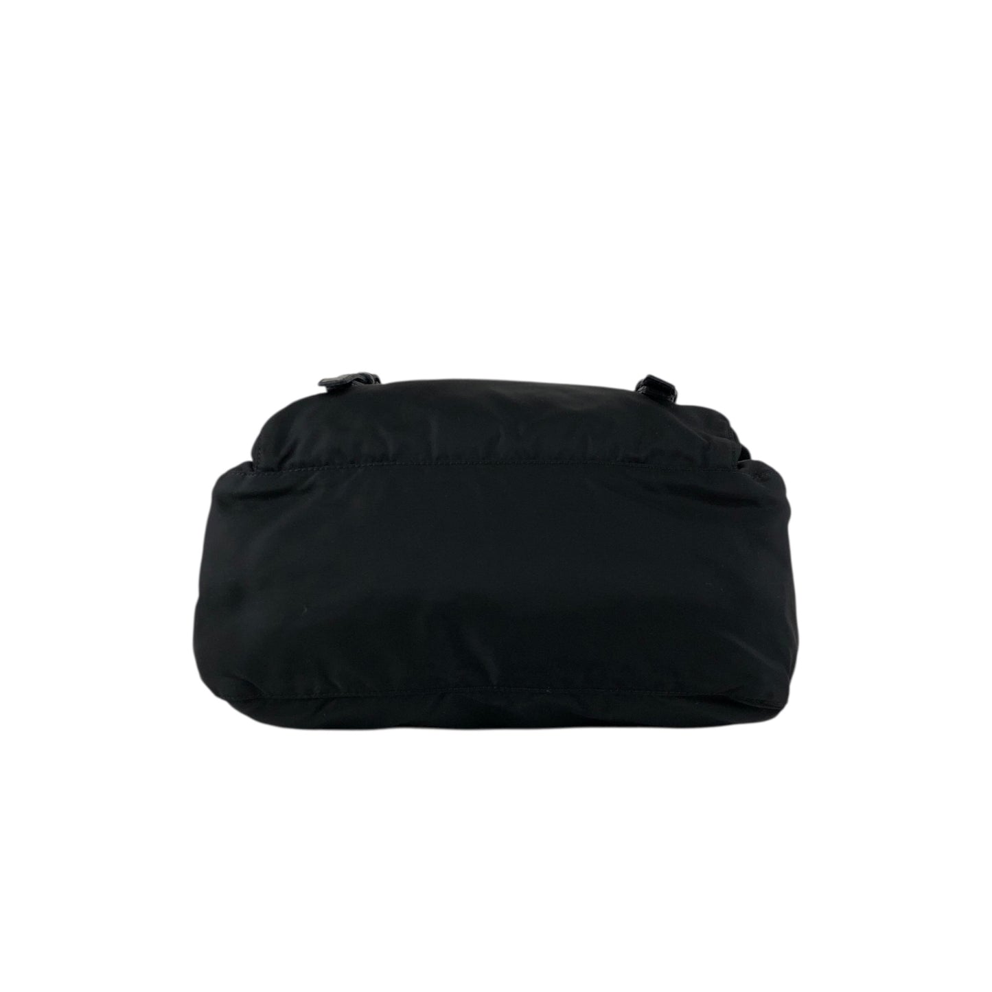 PRADA Tessuto Triangle Logo Shoulder bag Black Vintage wm6a24