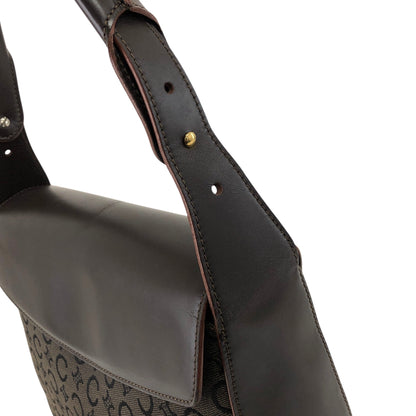 CELINE CMacadam Shoulder bag Hobobag Brown Vintage psiyb3