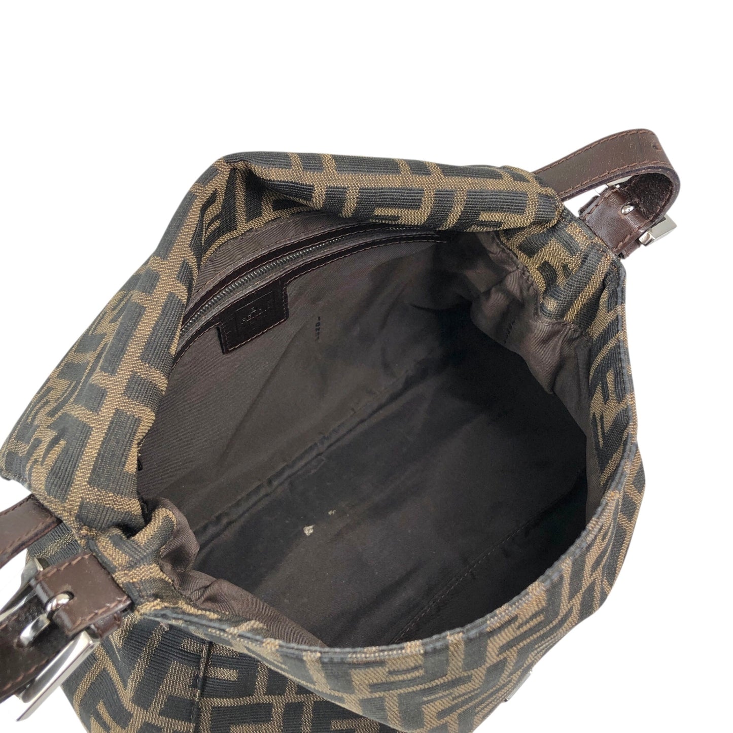 FENDI Zucca Mamma Baguette Shoulder bag Brown Vintage mrnknx