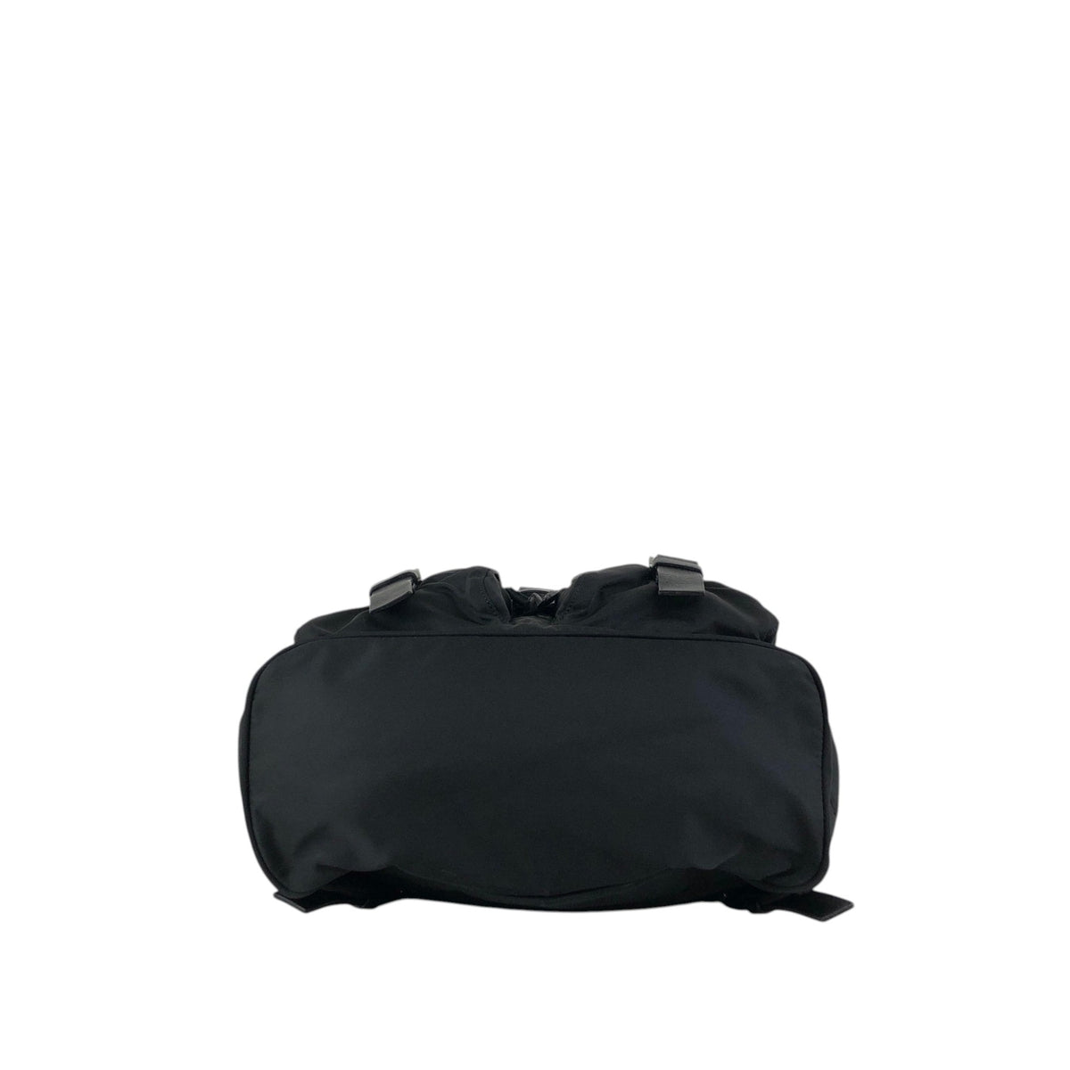 PRADA Tessuto Triangle Logo Double Pocket  Backpack Black Vintage cz4rjs