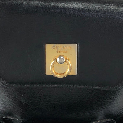 CELINE Gancini Shoulder bag Black Vintage xxxvfp