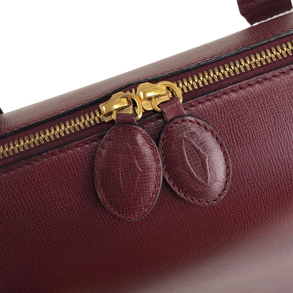 Cartier Two-way Handbag Shoulder bag Bordeaux Vintage d6tb8y
