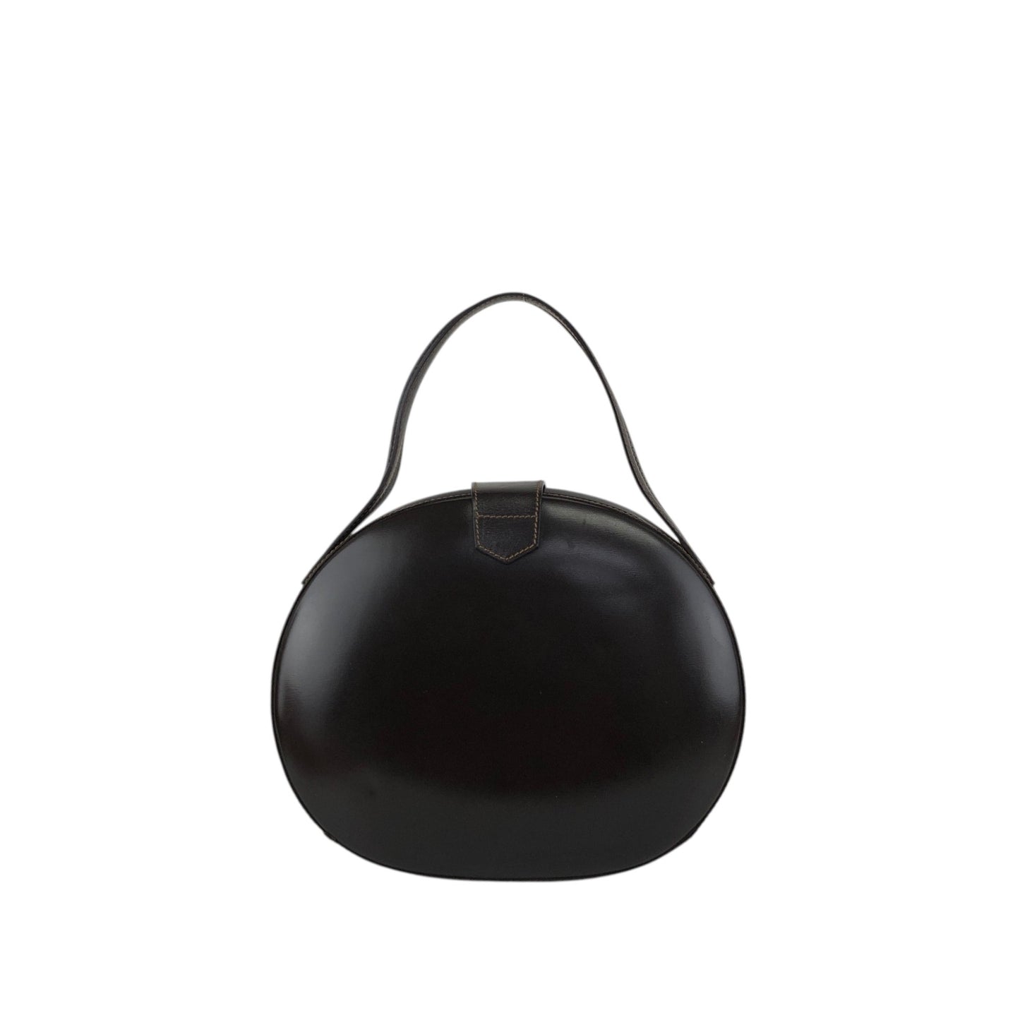 LOEWE Anagram Round Handbag Brown Vintage fxynr8