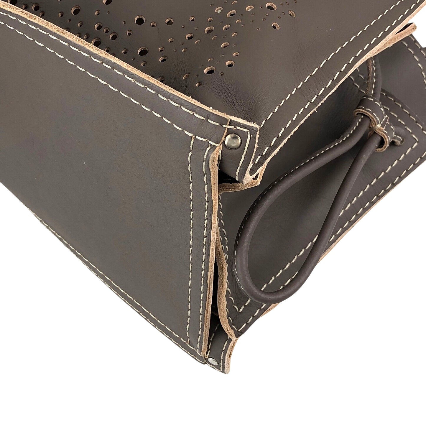 LOEWE Anagram Handbag Totebag Brown Vintage cgduag