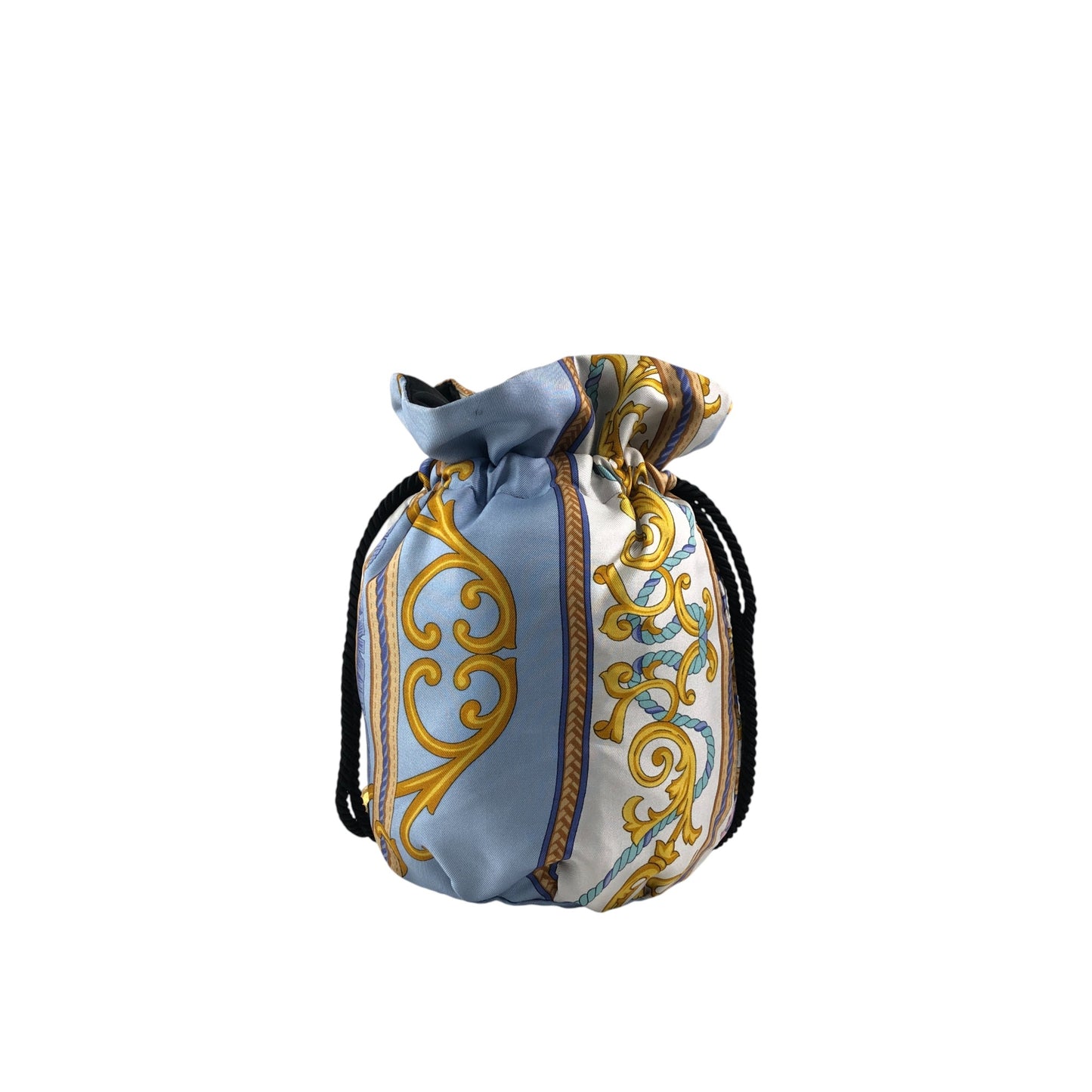 CELINE Starball Drawstring Handbag Blue Vintage cp3wry