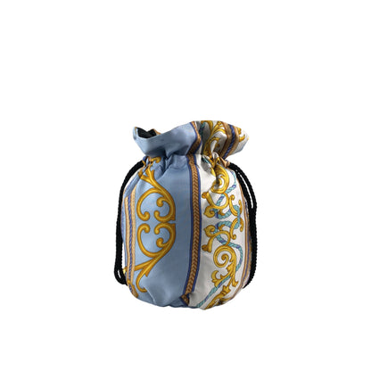 CELINE Starball Drawstring Handbag Blue Vintage cp3wry