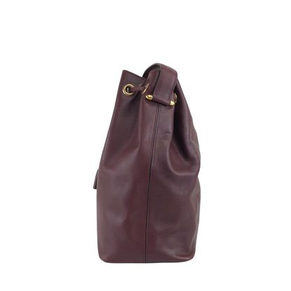 Cartier Logo Drawstring Shoulder bag Bordeaux Vintage nfywjr