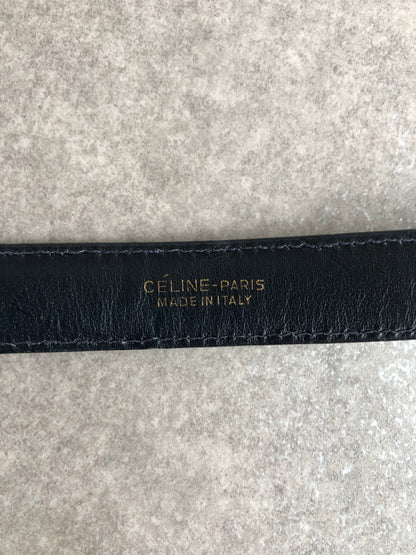 CELINE Belt Navy Vintage s7vnci