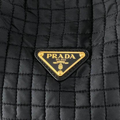 PRADA Triangle Logo Handbag Black Vintage vjh8nj