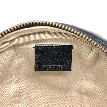 GUCCI GG Logo Shoulder bag Black Vintage ym72ux