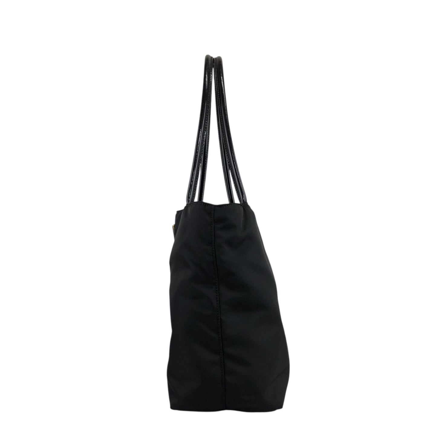 PRADA Tessuto Triangle Logo Totebag Black Vintage bsmm74