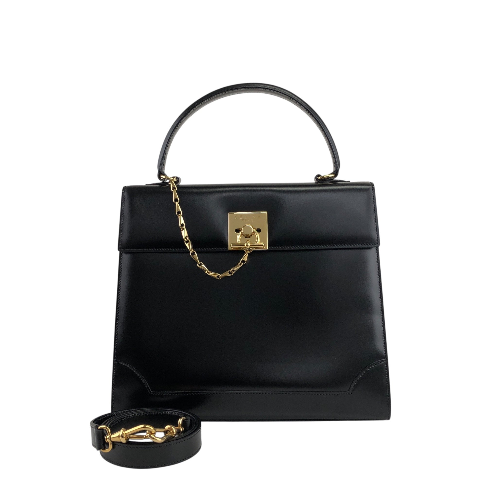 OLD CELINE オールドセリーヌ マカダム柄 ハンドバッグ