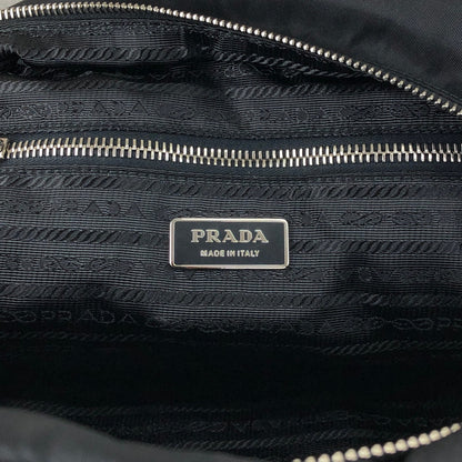 PRADA Logo Boston bag Handbag Black Vintage jipcs2