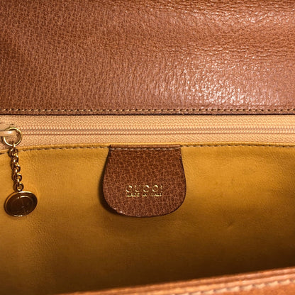 GUCCI Two-way Handbag Shoulder bag Brown Vintage 8xrv5h