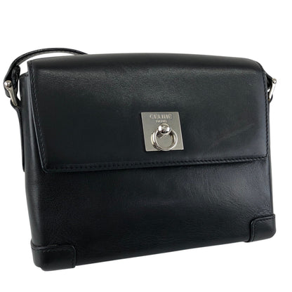 CELINE Gancini Shoulder bag Black Vintage zrwxe4