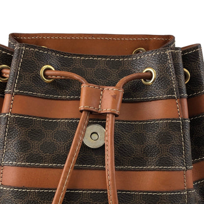 CELINE Macadam Backpack Brown Vintage j5v54w