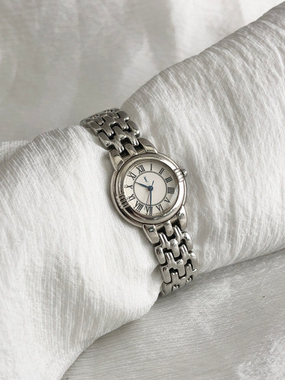 Yves Saint Laurent Watch Silver Vintage jut627