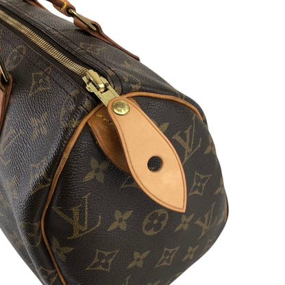 LOUIS VUITTON Monogram Small Boston bag Handbag Brown Vintage 765gwg