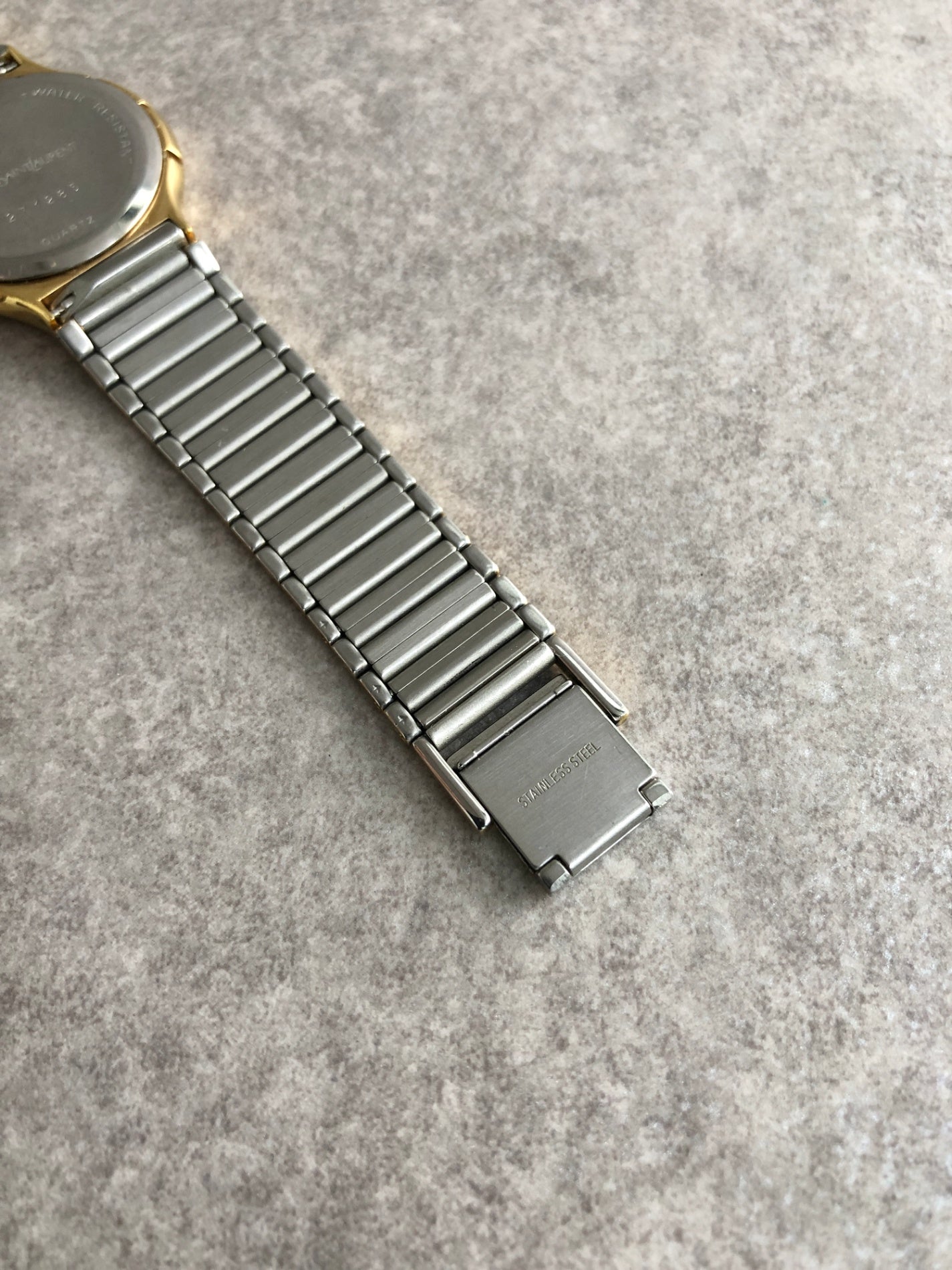 Yves Saint Laurent YSL Logo Watch Silver Vintage 5nc7zu